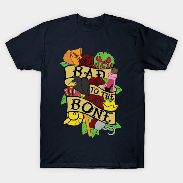 Villain - Bad to the Bone T-Shirt by DumbWaiterBoy